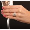 Image 2 : 14KT White Gold 1.23ct SI-2/Light Yellow Diamond Ring