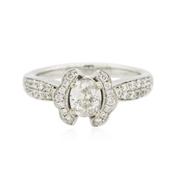 18KT White Gold 1.12ctw Diamond Ring