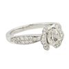 Image 2 : 18KT White Gold 1.12ctw Diamond Ring