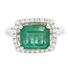 Image 3 : 14KT Two-Tone Gold 2.98ct Emerald and Diamond Ring