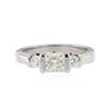 Image 1 : 14KT White Gold 0.80ctw Diamond Ring