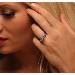 14KT White Gold 1.05ctw Diamond Ring