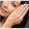 Image 2 : 18KT White Gold Pearl and Diamond Ring