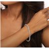 Image 2 : 14KT White Gold 2.89ctw Diamond Tennis Bracelet