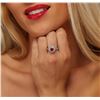 Image 1 : 14KT White Gold 1.83ct Ruby and Diamond Ring