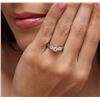 Image 2 : 14KT White Gold 0.60ctw Diamond Ring