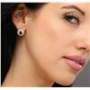 Image 2 : 14KT Yellow Gold 1.84ctw Ruby and Diamond Earrings