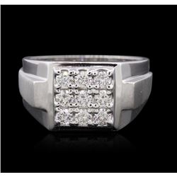 14KT White Gold 0.80ctw Diamond Ring