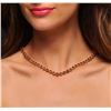 Image 1 : 14KT Yellow Gold 30.50ctw Citrine and Diamond Necklace
