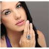 Image 2 : 14KT White Gold 5.90ct Tanzanite and Diamond Ring