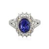 Image 1 : 14KT Two-Tone Gold 3.16ct Tanzanite and Diamond Ring