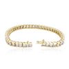 Image 8 : 14KT Yellow Gold 7.56ctw Diamond Tennis Bracelet