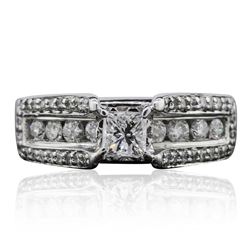 14KT White Gold 1.20ctw Diamond Ring