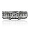 Image 1 : 14KT White Gold 1.20ctw Diamond Ring