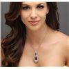 Image 1 : 14KT Rose Gold GIA Certified 20.83ct Morganite and Diamond Pendant With Chain