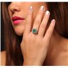 Image 2 : 14KT White Gold 1.76ct Emerald and Diamond Ring