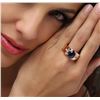 Image 2 : 14KT Rose Gold 4.69ct Sapphire and Diamond Ring