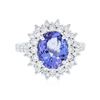 Image 3 : 14KT White Gold 2.72ct Tanzanite and Diamond Ring