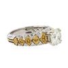 Image 2 : 18KT Two-Tone Gold 2.05ctw Diamond Ring