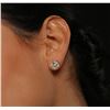 Image 1 : 14KT White Gold 4.37ctw Diamond Stud Earrings