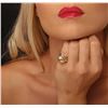 Image 2 : 14KT Yellow Gold 0.15ctw Diamond Ring