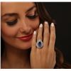 Image 1 : 14KT Two-Tone Gold 5.47ct Tanzanite and Diamond Ring