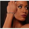 Image 1 : 14KT Yellow Gold 9.90ctw Tanzanite and Diamond Bracelet