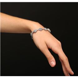 14KT White Gold 15.10ctw Diamond Bracelet