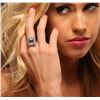 Image 2 : 14KT White Gold 3.69ct Aquamarine and Diamond Ring