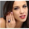 Image 1 : 14KT White Gold 6.06ct Ruby, Sapphire and Diamond Ring