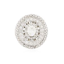 14KT White Gold 1.72ctw Diamond Ring