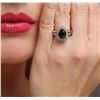 Image 1 : 14KT White Gold 3.26ct Tourmaline and Diamond Ring