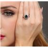 Image 2 : 14KT White Gold 3.26ct Tourmaline and Diamond Ring