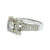 Image 2 : 18KT White Gold 2.45ctw Brilliant Cut Diamond Ring
