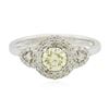 Image 1 : 14KT White Gold GIA Certified 0.88ctw Diamond Ring