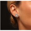 Image 3 : 14KT White Gold 2.88ctw Diamond Earrings