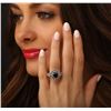 Image 1 : 14KT White Gold 5.25ctw Black Diamond Ring