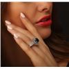 Image 2 : 14KT White Gold 5.25ctw Black Diamond Ring