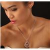Image 2 : 18KT White Gold GIA Certified 41.45ct Morganite and Diamond Necklace