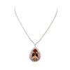 Image 3 : 18KT White Gold GIA Certified 41.45ct Morganite and Diamond Necklace