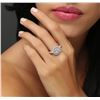 Image 1 : 14KT White Gold 1.24ctw Diamond Ring