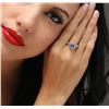 Image 2 : 14KT White Gold 1.26ct Tanzanite and Diamond Ring