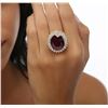 Image 2 : 14KT Yellow Gold 17.96ct Ruby and Diamond Ring