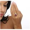 Image 2 : 14KT Yellow Gold 6.97ct Ruby and Diamond Ring