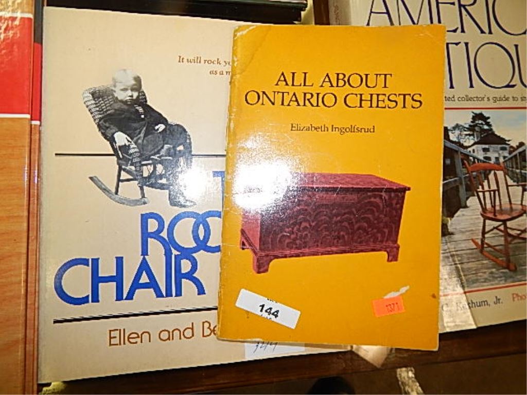 BOOKS - 2 - ALL ABOUT ONTARIO CHESTS & ROCKING CHAIR BOOK