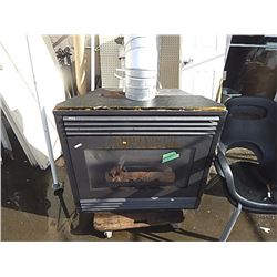 GAS FIREPLACE WITH PIPES