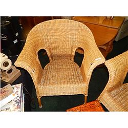 WICKER PATIO / DECK ARM CHAIR