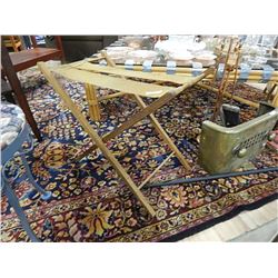 OAK VINTAGE LUGGAGE STAND