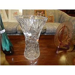 PIN WHEEL CRYSTAL VASE
