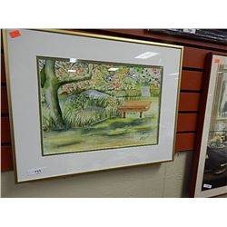 FRAME PRINT - BENCH